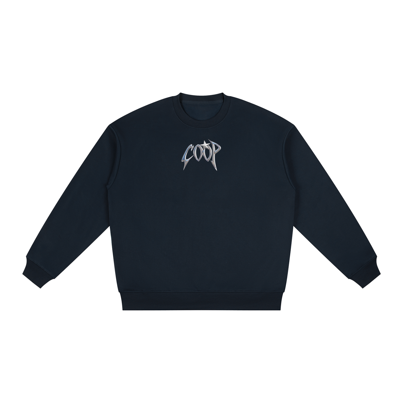 Oversized Drop Shoulder Crewneck Sweatshirt