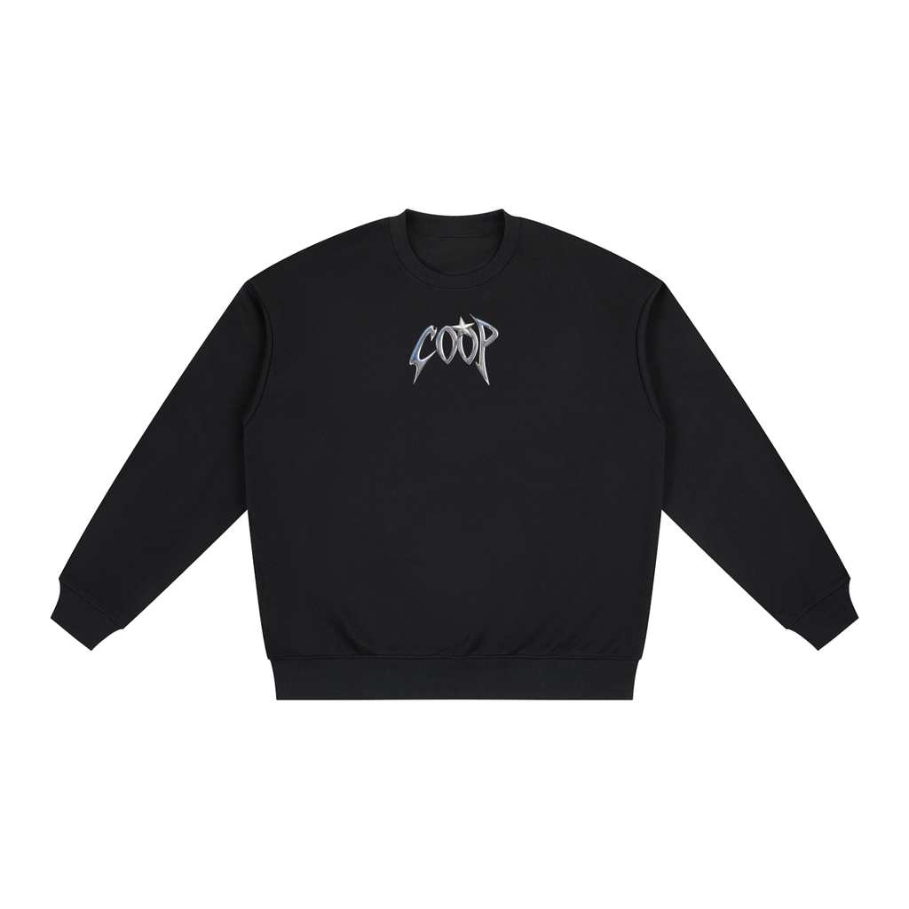 Oversized Drop Shoulder Crewneck Sweatshirt