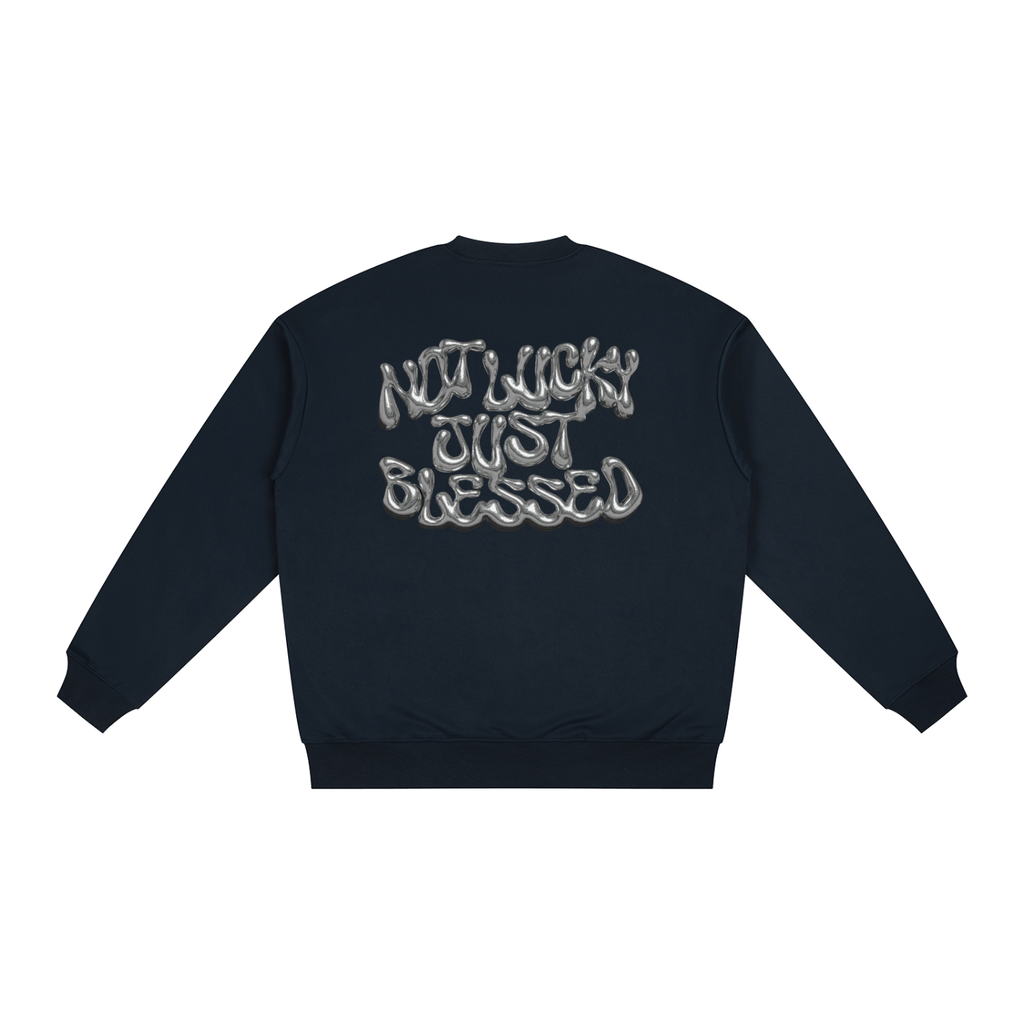 Oversized Drop Shoulder Crewneck Sweatshirt