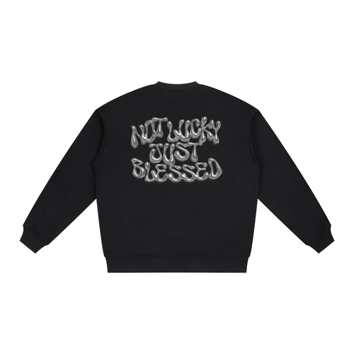 Oversized Drop Shoulder Crewneck Sweatshirt