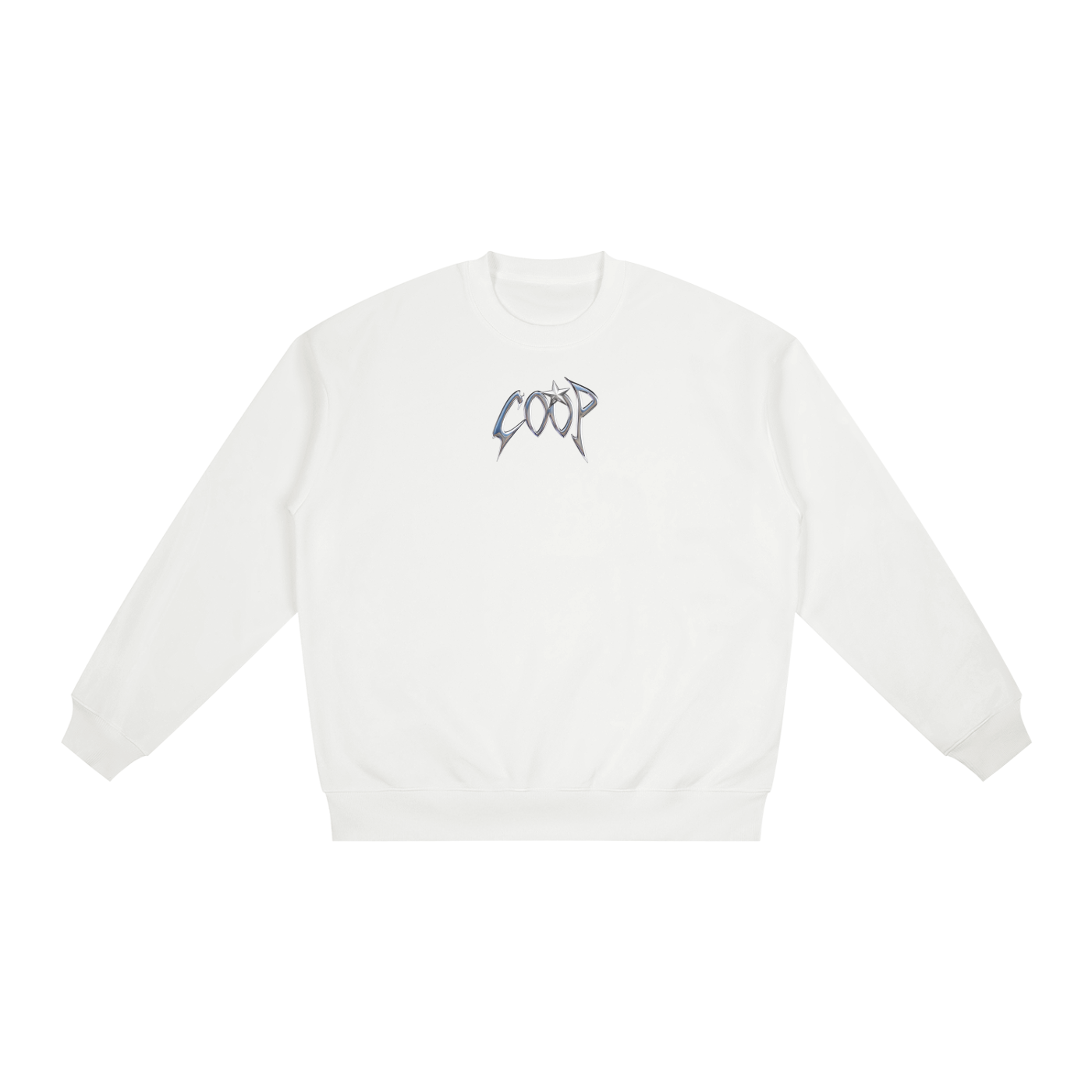 Oversized Drop Shoulder Crewneck Sweatshirt
